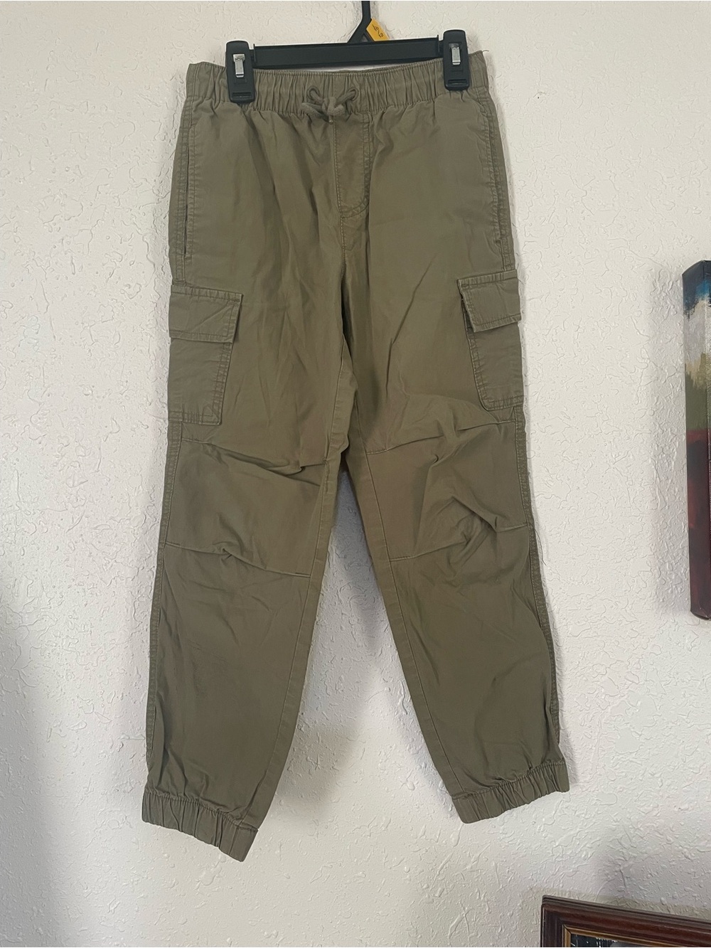 Men's Olive Cargo Jogger Pants - Unbranded